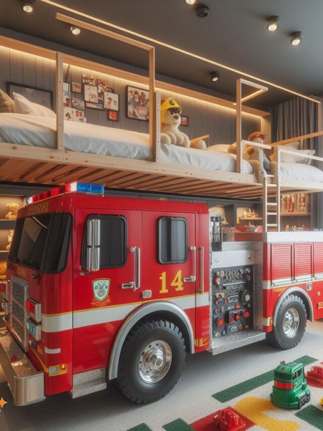 Childs Fire Truck Bed: Building a Sleep Haven with Playful Firefighter Style