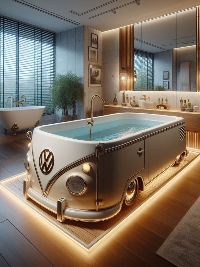 Volkswagen Bus Shaped Bathtub