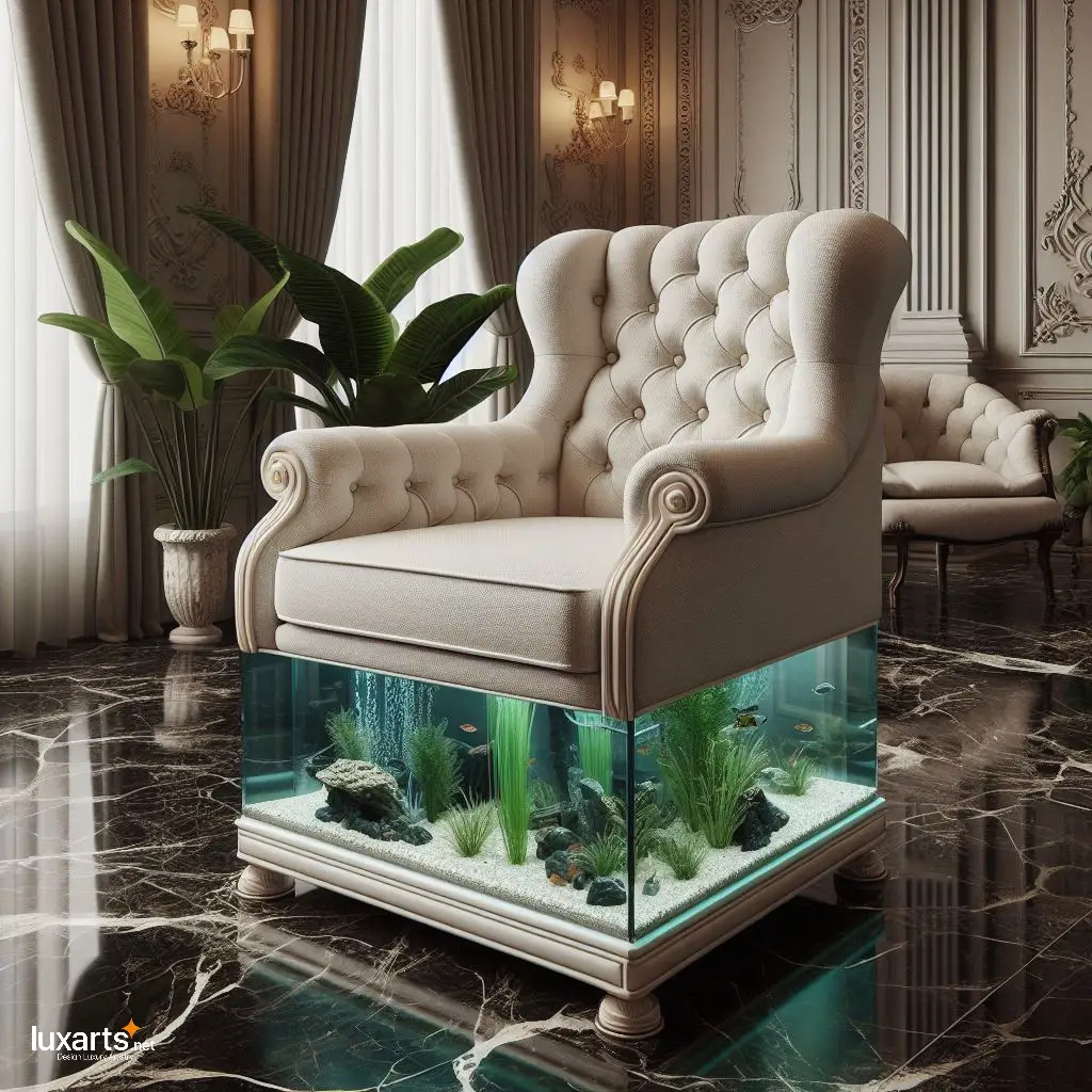 Aquarium Chair: Infuse Your Room with the Calming Presence of Underwater Beauty luxarts aquarium chair 1