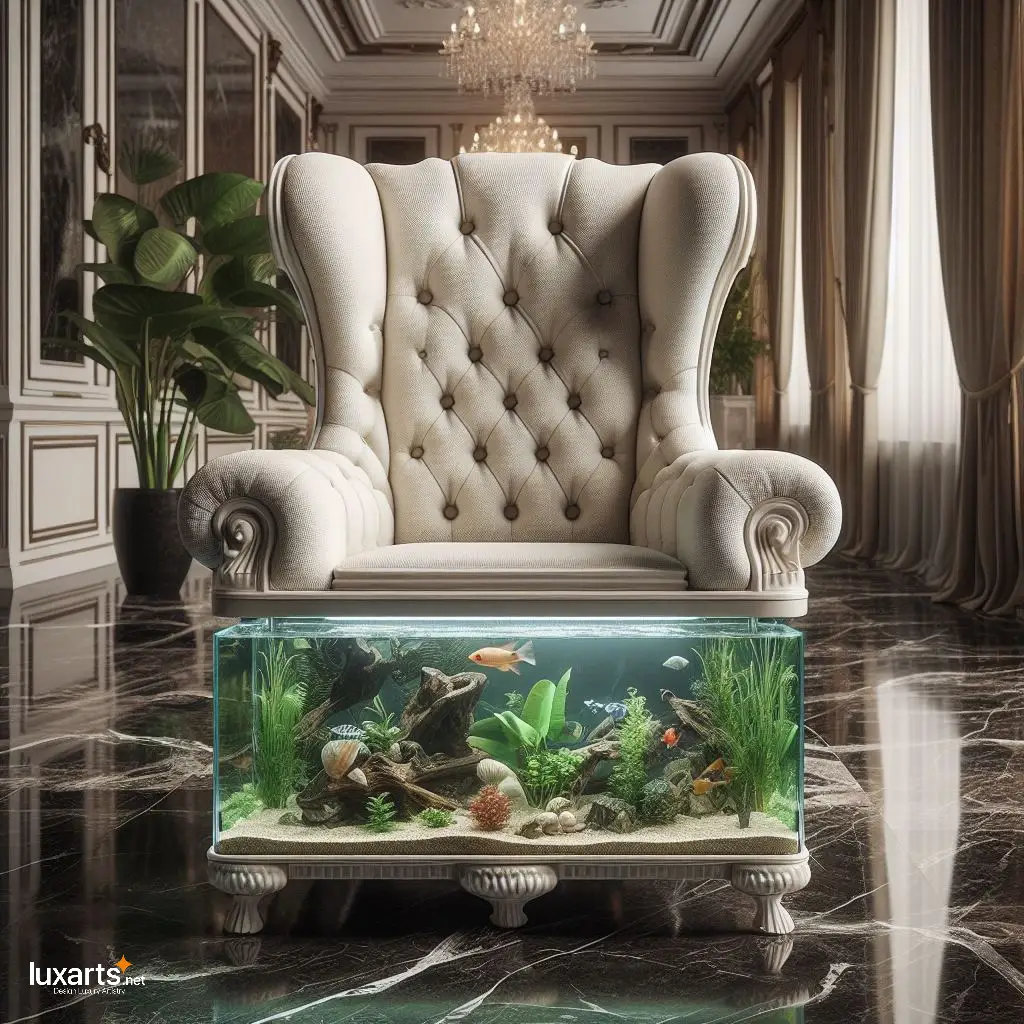 Aquarium Chair: Infuse Your Room with the Calming Presence of Underwater Beauty luxarts aquarium chair 11