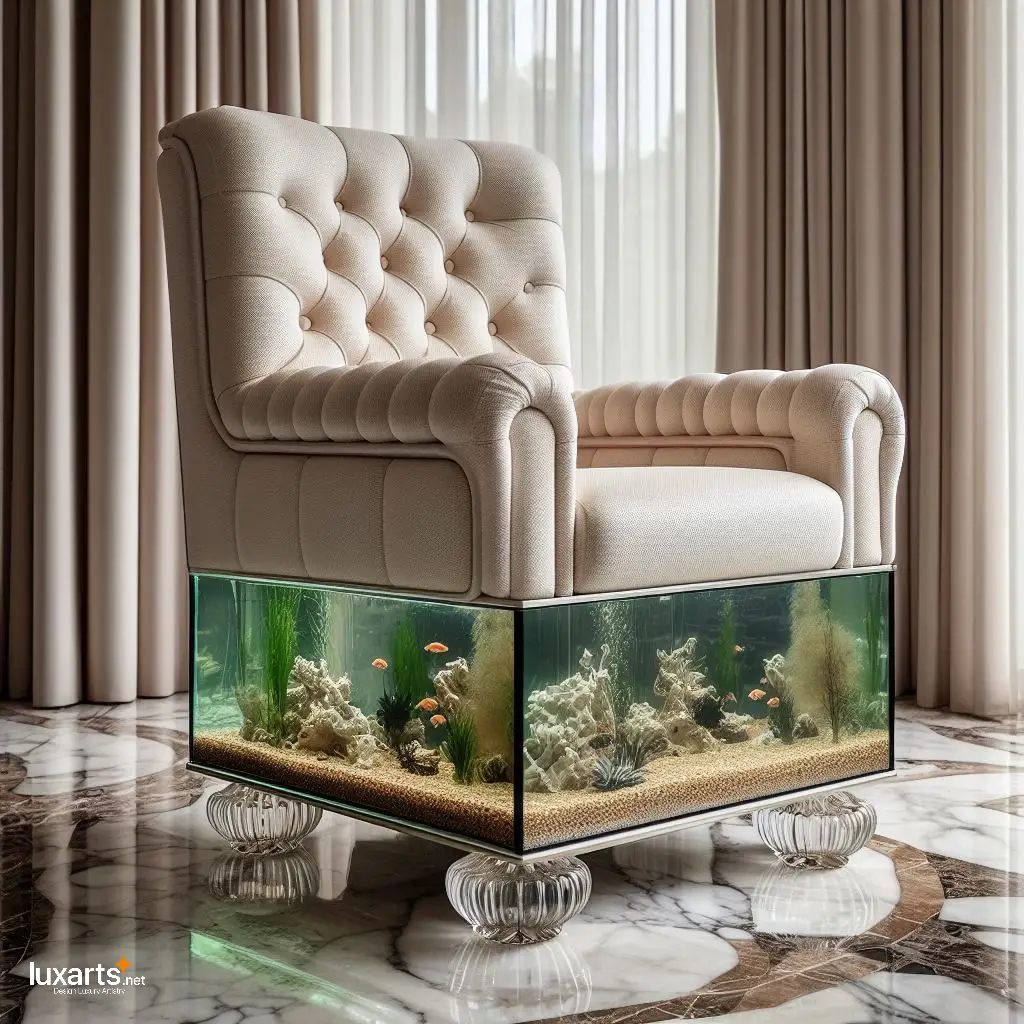 Aquarium Chair: Infuse Your Room with the Calming Presence of Underwater Beauty luxarts aquarium chair 2