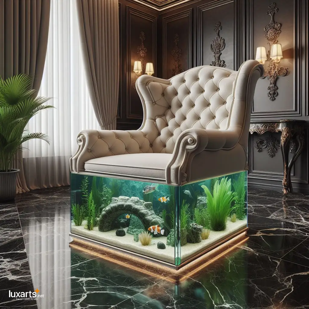 Aquarium Chair: Infuse Your Room with the Calming Presence of Underwater Beauty luxarts aquarium chair 3