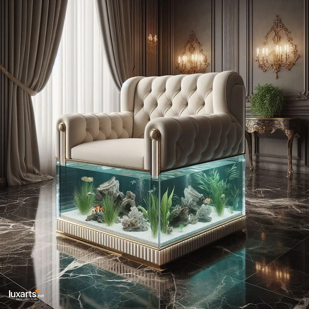Aquarium Chair: Infuse Your Room with the Calming Presence of Underwater Beauty luxarts aquarium chair 8