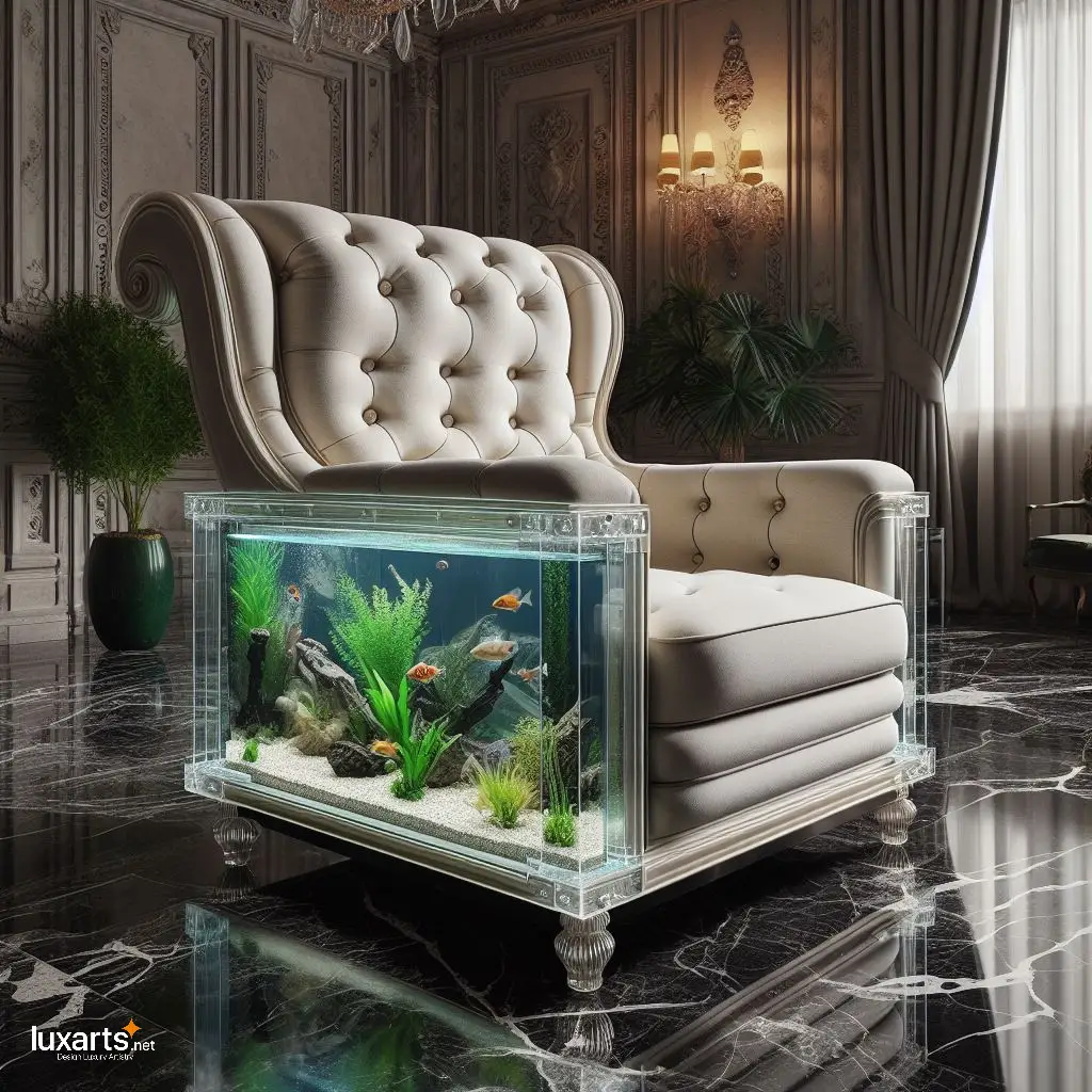 Aquarium Chair: Infuse Your Room with the Calming Presence of Underwater Beauty luxarts aquarium chair 9