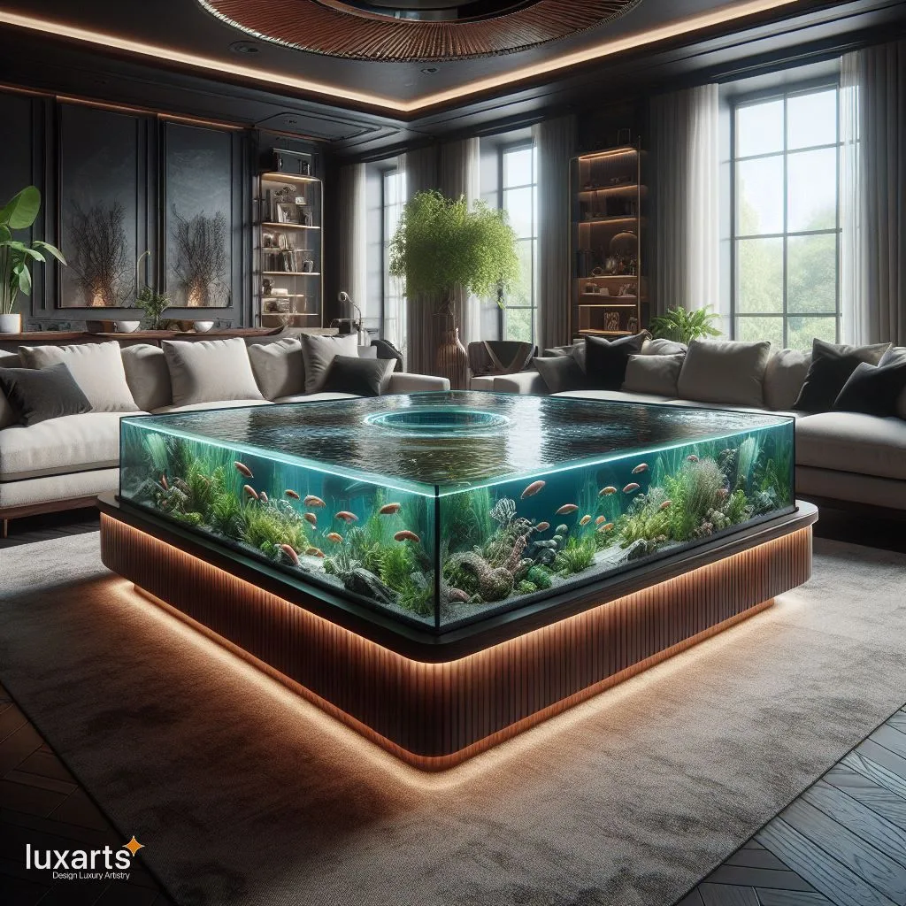 Aquarium Coffee Table: A Captivating Oasis Bringing Underwater Serenity to Your Room