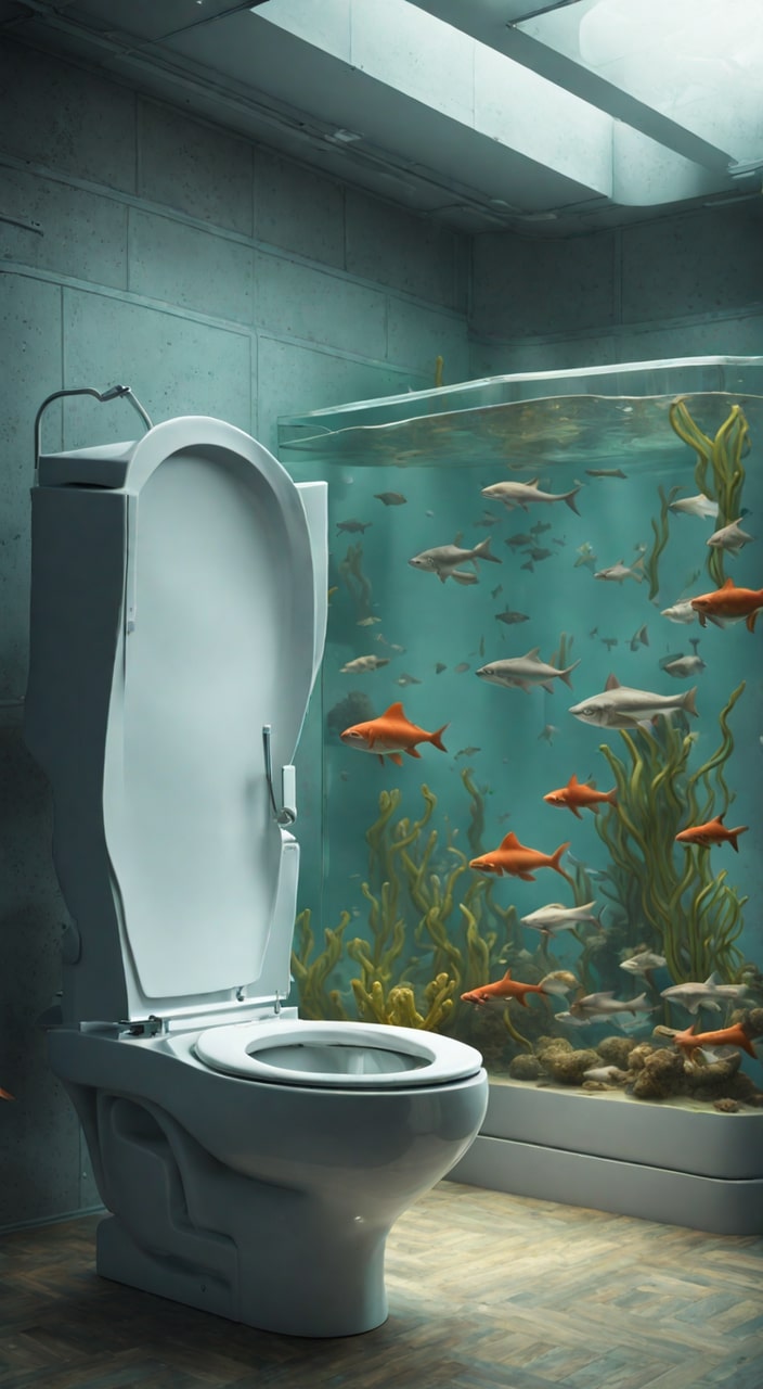 Aquarium Toilet: Immerse Yourself in Underwater Wonder in the Bathroom ...