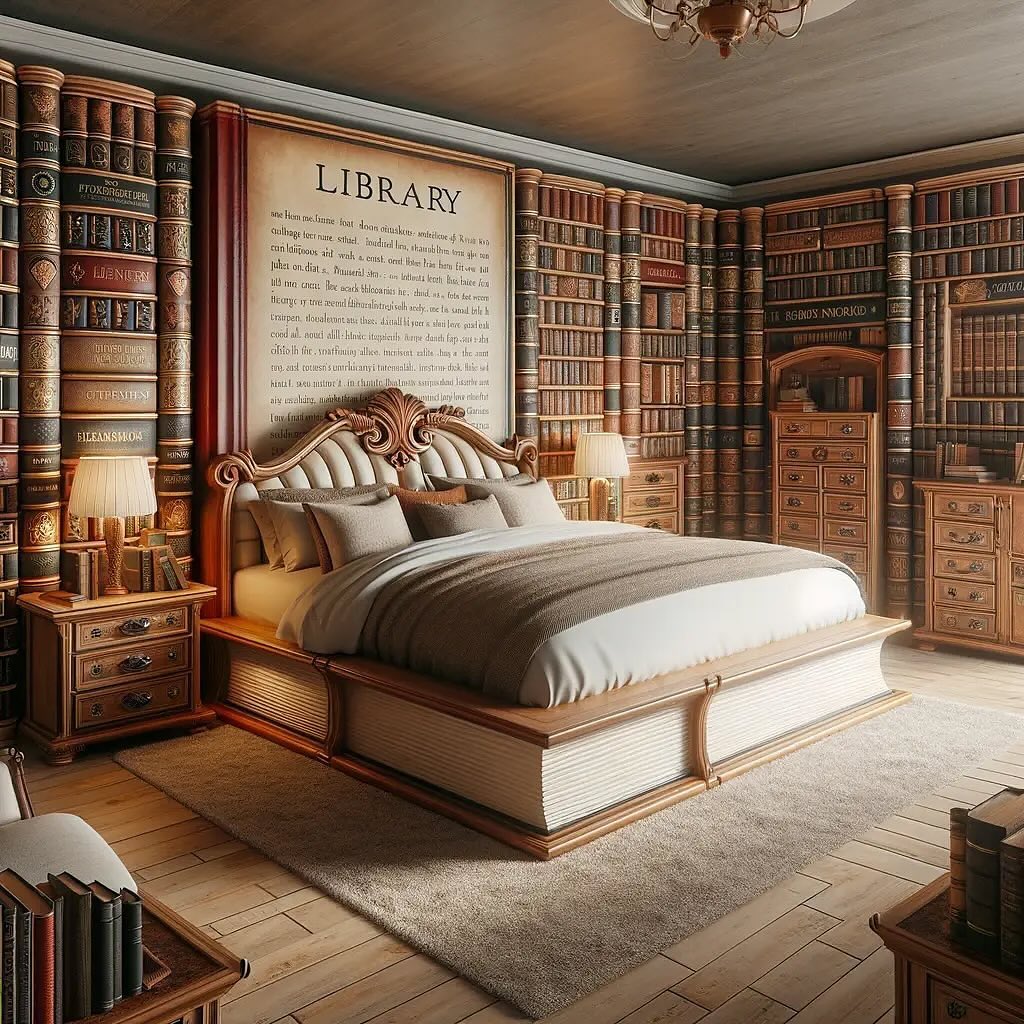 Book Shaped Bed: Sleeping in a Literary Haven of Knowledge and Comfort