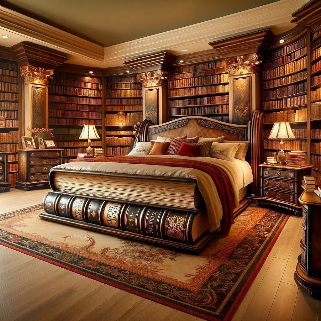 Book Shaped Bed: Sleeping in a Literary Haven of Knowledge and Comfort