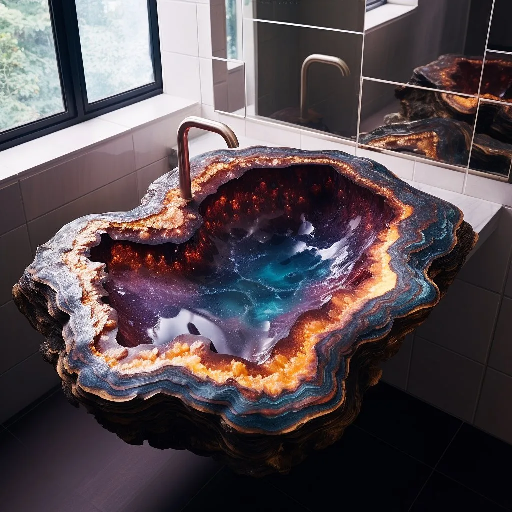 Geode Sink - A Unique Addition to Your Home luxarts geode sink 3 jpg