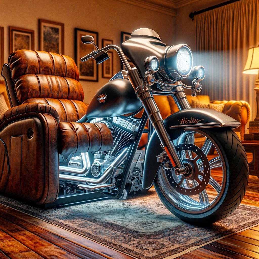 Harley Davidson Recliner Chair Unleashing Creativity in Speed-Inspired ...