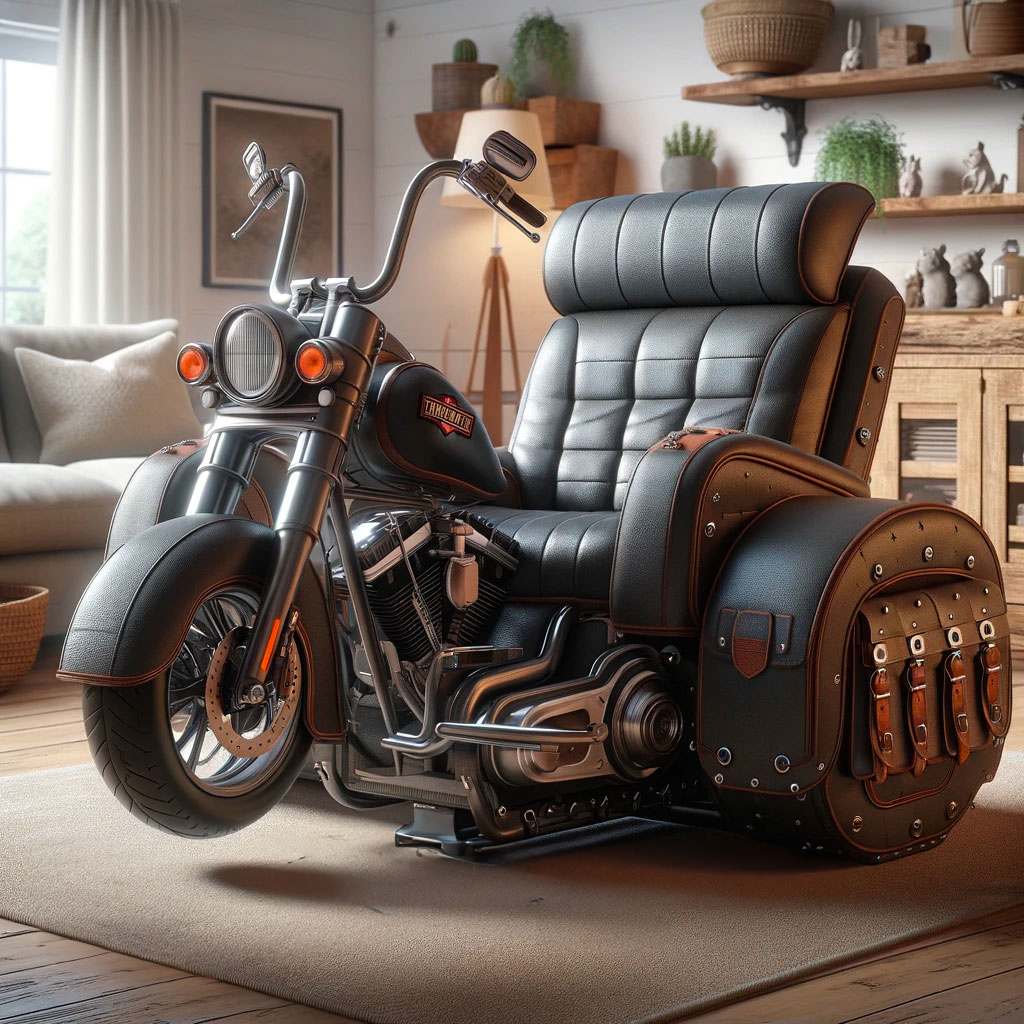 Harley Davidson Recliner Chair Unleashing Creativity in Speed-Inspired ...