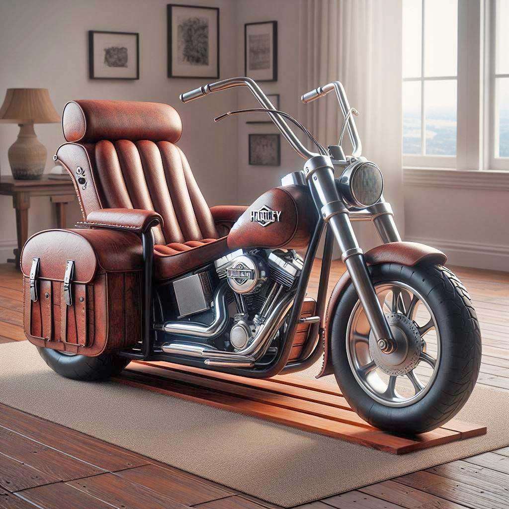 Harley Davidson Recliner Chair Unleashing Creativity in Speed-Inspired ...