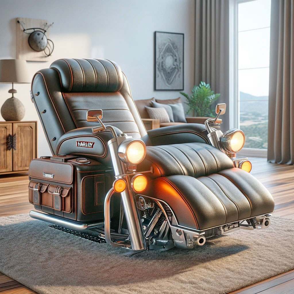 Harley Davidson Recliner Chair Unleashing Creativity in Speed-Inspired ...