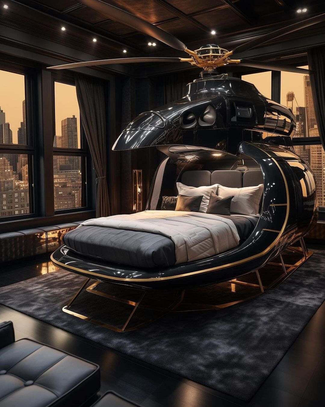 Helicopter Beds: Luxury and Uniqueness for Your Bedroom Space