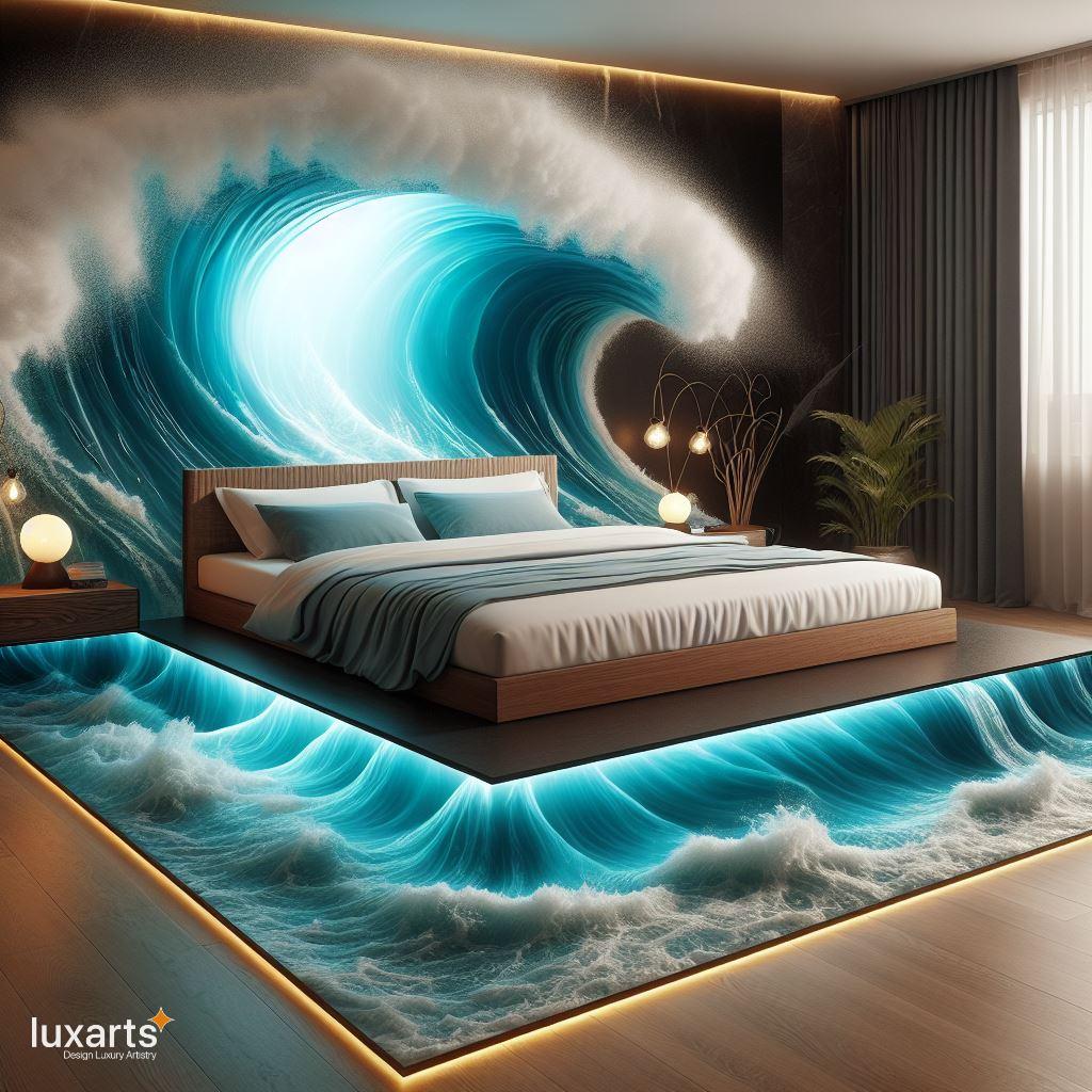 Ocean Beds: Crafting Tranquility with Epoxy Waves and Beach Vibes