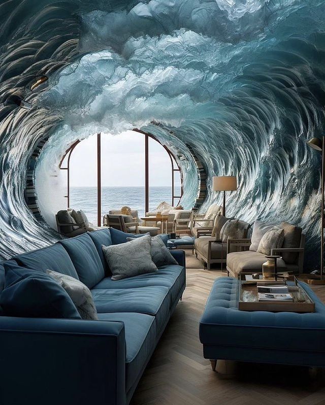 Ocean Waves-Inspired Furniture: Waves of Inspiration Mingle with Home Decor