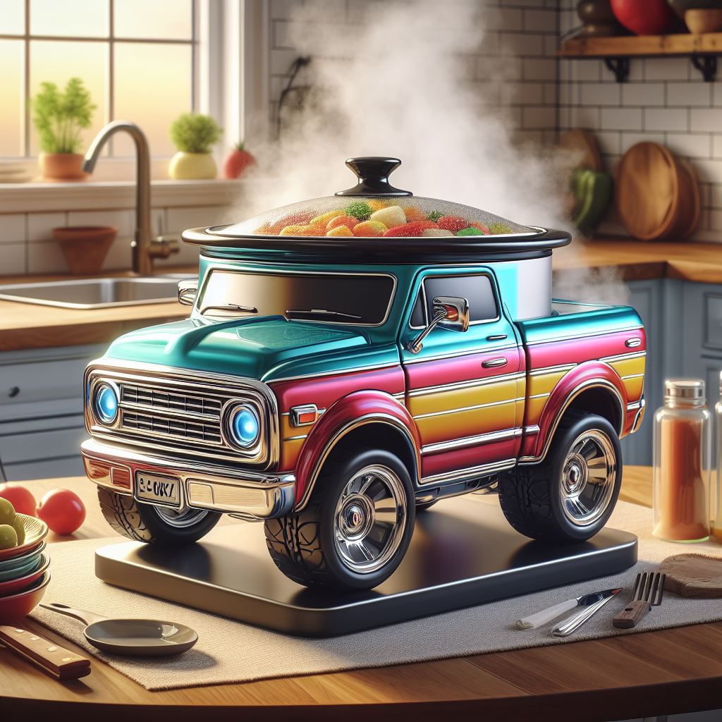 Pickup Truck Slow Cookers: Tailoring Your Culinary Adventure with Truck-Inspired Style luxarts pickup truck slow cookers 17