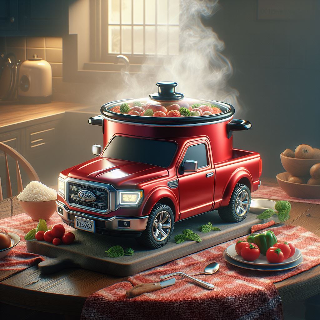 Pickup Truck Slow Cookers: Tailoring Your Culinary Adventure with Truck-Inspired Style luxarts pickup truck slow cookers 3