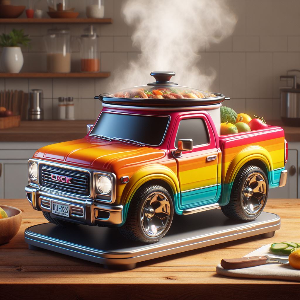Pickup Truck Slow Cookers: Tailoring Your Culinary Adventure with Truck-Inspired Style luxarts pickup truck slow cookers 4