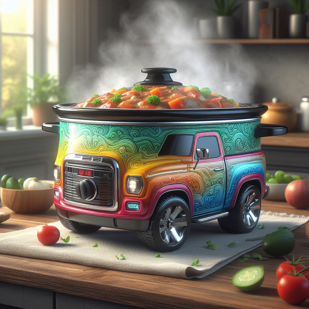 Pickup Truck Slow Cookers: Tailoring Your Culinary Adventure with Truck-Inspired Style luxarts pickup truck slow cookers 9