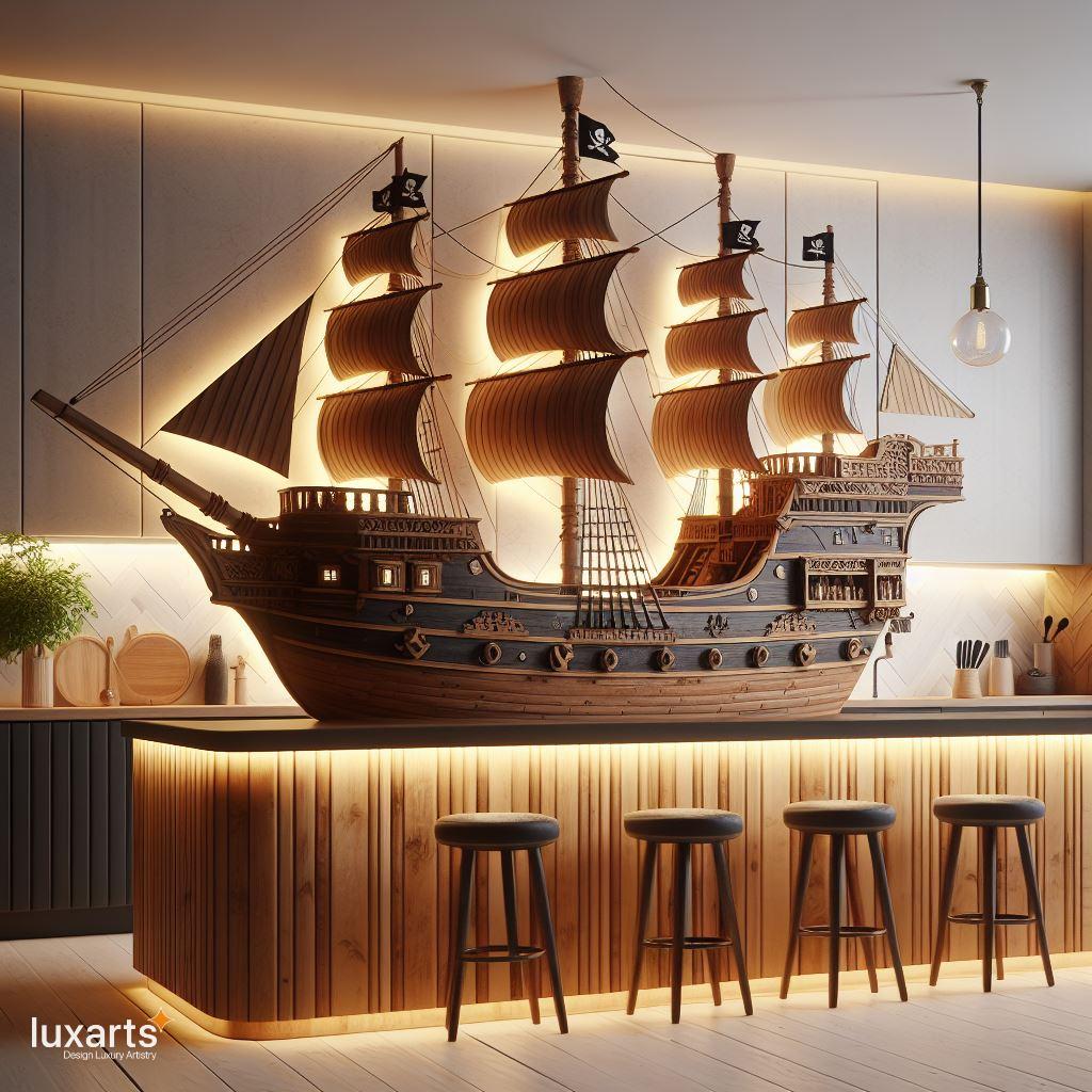 Setting Sail at Home: Pirate Ship-Inspired Kitchen Island Bars for Unforgettable Indoor Mixology