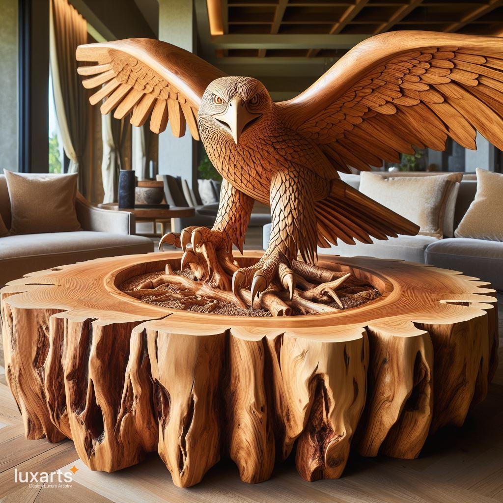 Whimsical Elegance Elevate Your Space with Wooden Animal Shaped Coffee Tables