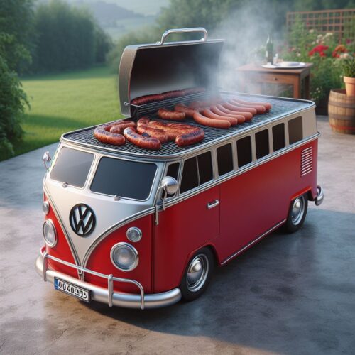 Volkswagen Bus Shaped BBQ Grill: Unique Outdoor Cooking Experience ...