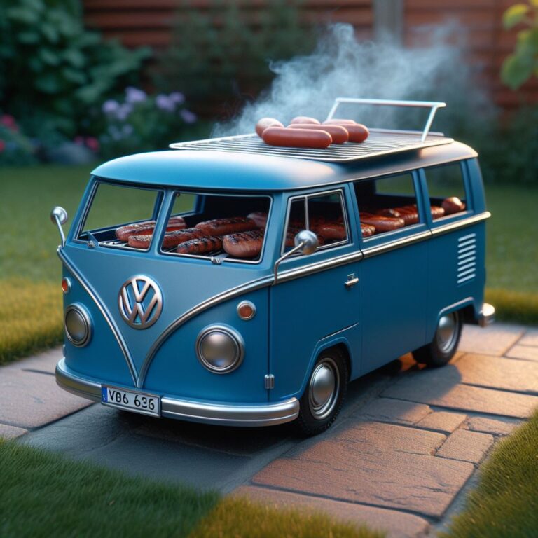 Volkswagen Bus Shaped BBQ Grill: Unique Outdoor Cooking Experience ...