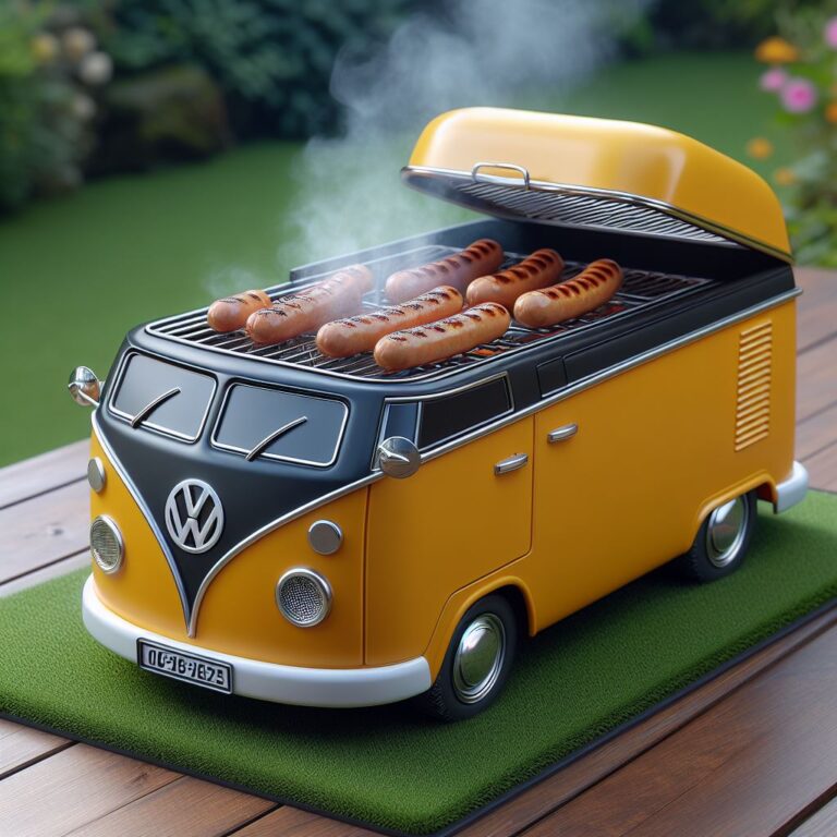 Volkswagen Bus Shaped BBQ Grill: Unique Outdoor Cooking Experience ...