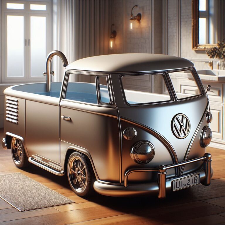 Volkswagen Bus Shaped Bathtub: Soak in Vintage Charm with a Bathing ...