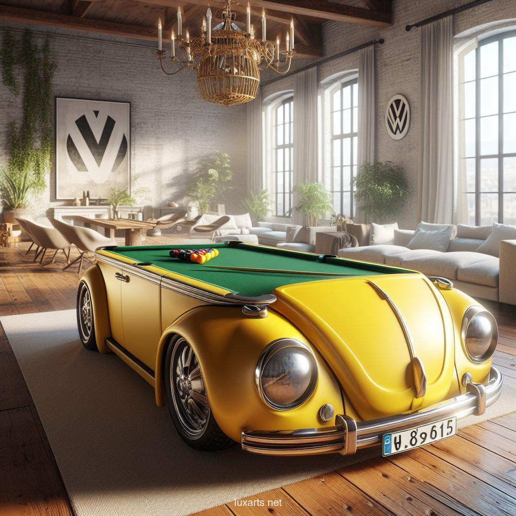 Volkswagen Inspired Pool Table: A Retro Ride to Billiards Fun