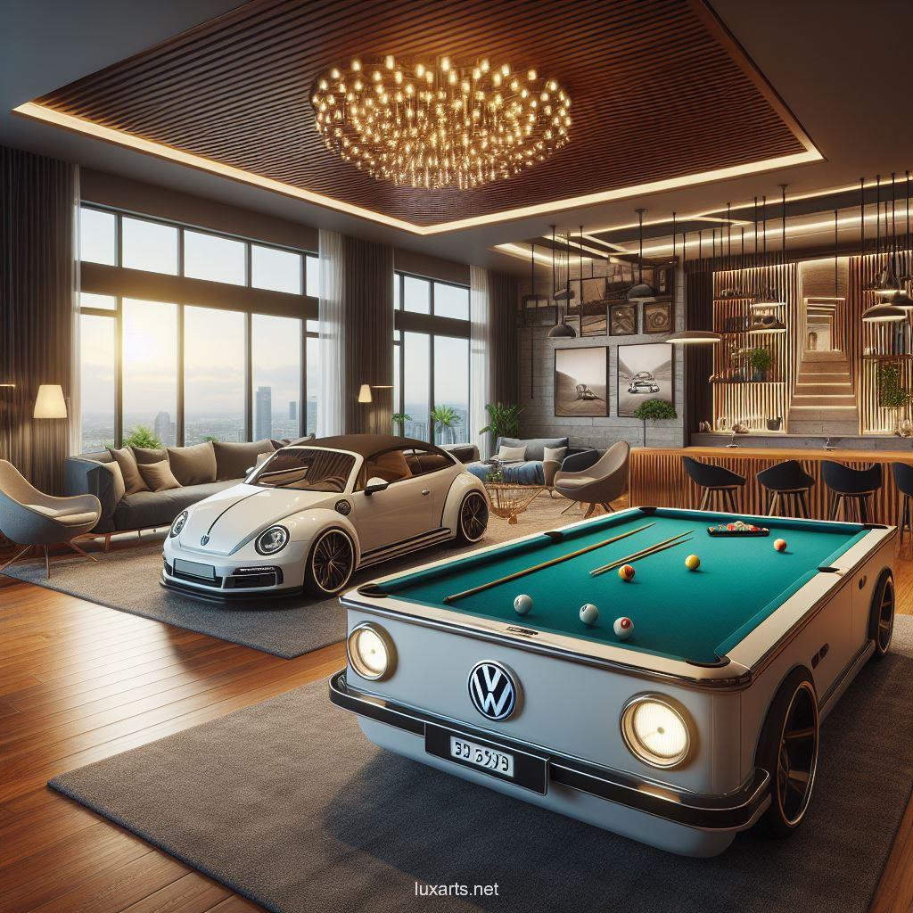 Volkswagen Inspired Pool Table: A Retro Ride to Billiards Fun