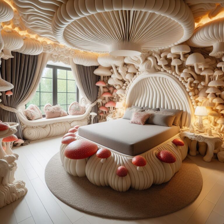 Mushroom Beds: Dreamy Designs Inspired by Nature's Fungi - LuxArts