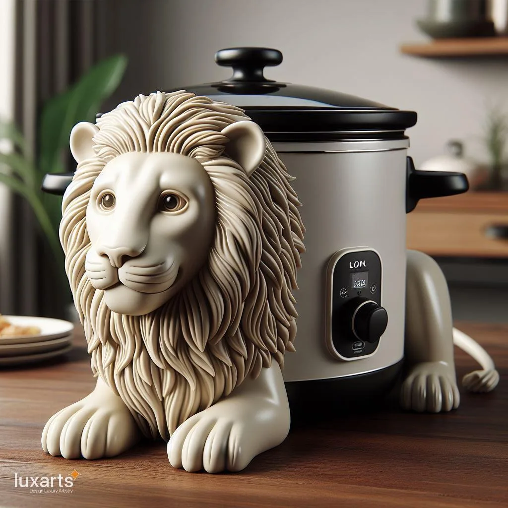 Whimsical Kitchen Charm: Cute Animal Shaped Slow Cookers Unveiled 4lion slow cooker 2 jpg