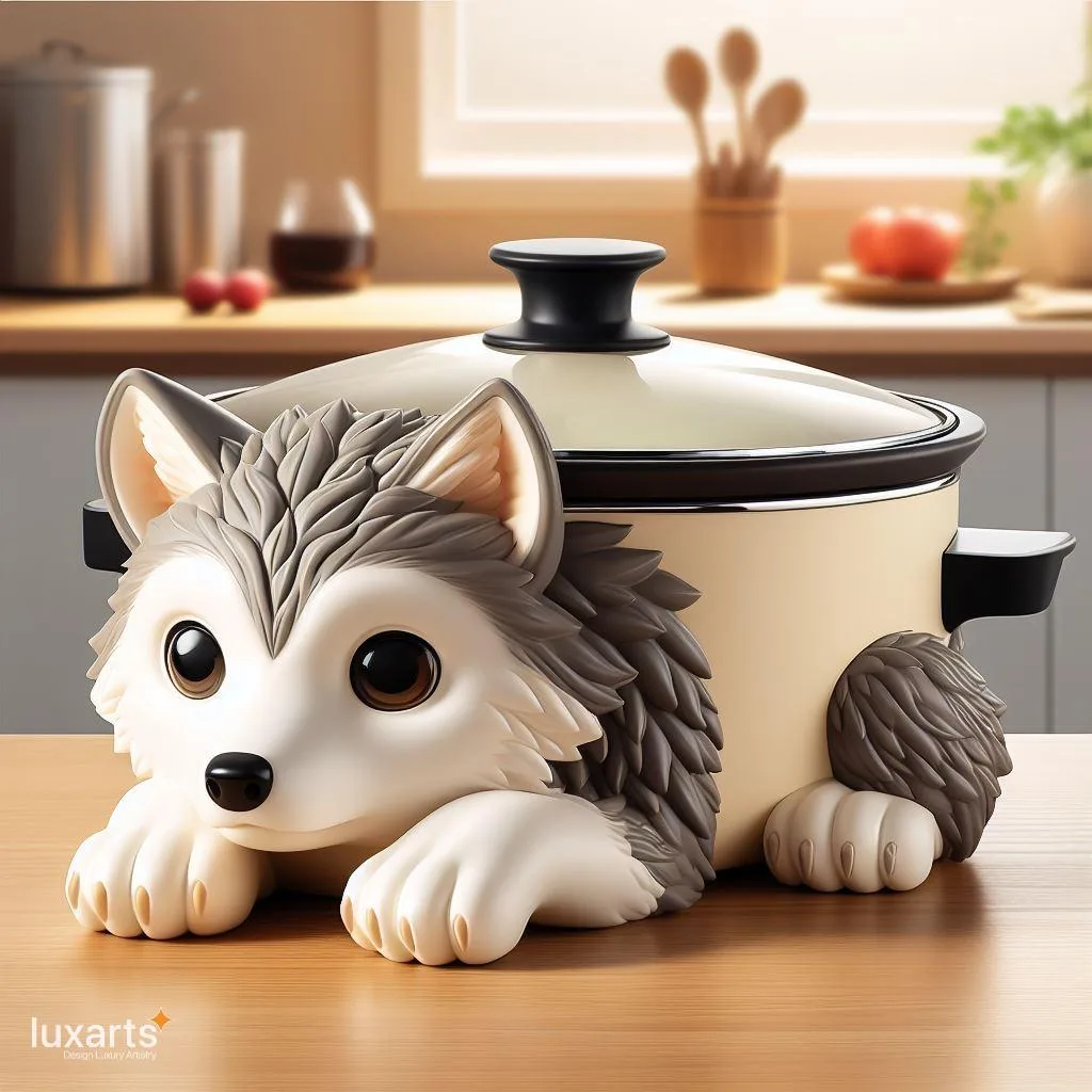 Whimsical Kitchen Charm: Cute Animal Shaped Slow Cookers Unveiled 5wolf slow cooker 4 jpg