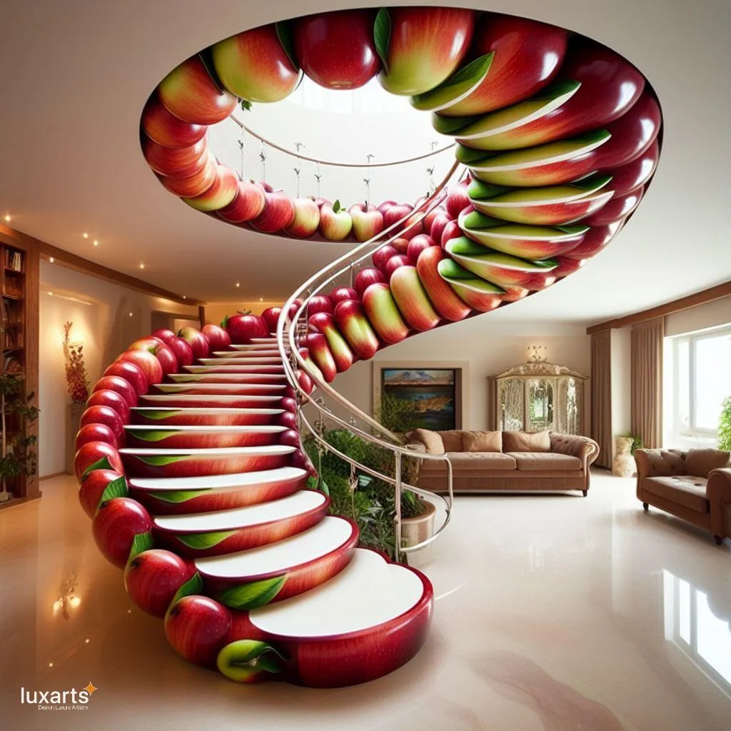 Ascend with Nature: Fruit-Inspired Spiral Staircase for Organic Elegance Apple 2 jpg