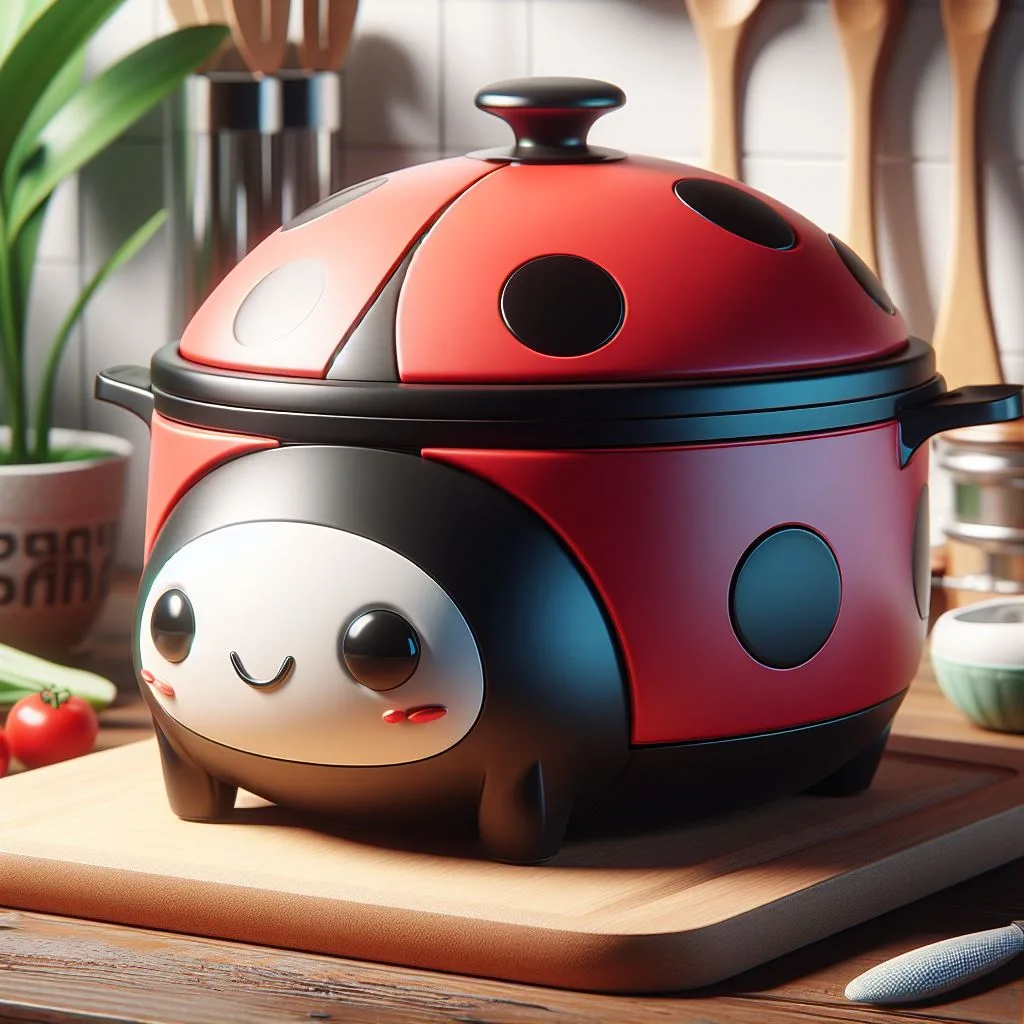 Whimsical Kitchen Charm: Cute Animal Shaped Slow Cookers Unveiled ladybug slow cooker 1 jpg