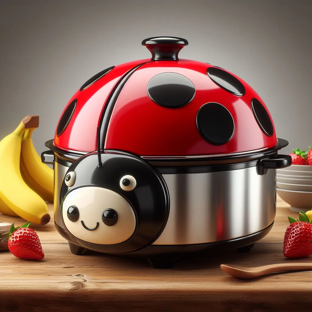 Whimsical Kitchen Charm: Cute Animal Shaped Slow Cookers Unveiled ladybug slow cooker 2 jpg