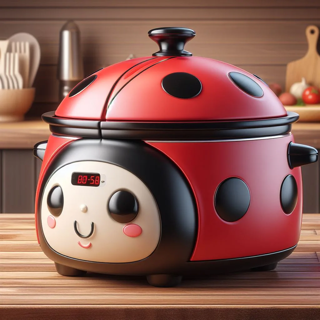 Whimsical Kitchen Charm: Cute Animal Shaped Slow Cookers Unveiled ladybug slow cooker 3 jpg