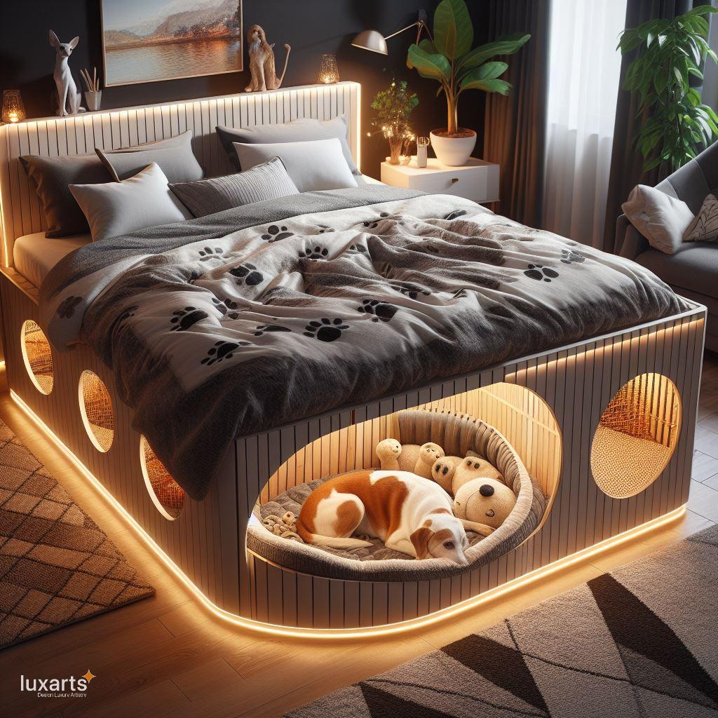 Sleeping Sanctuary: Adult Bed with Integrated Pet Den for Ultimate Comfort and Bonding luxarts adult bed with pet den 8