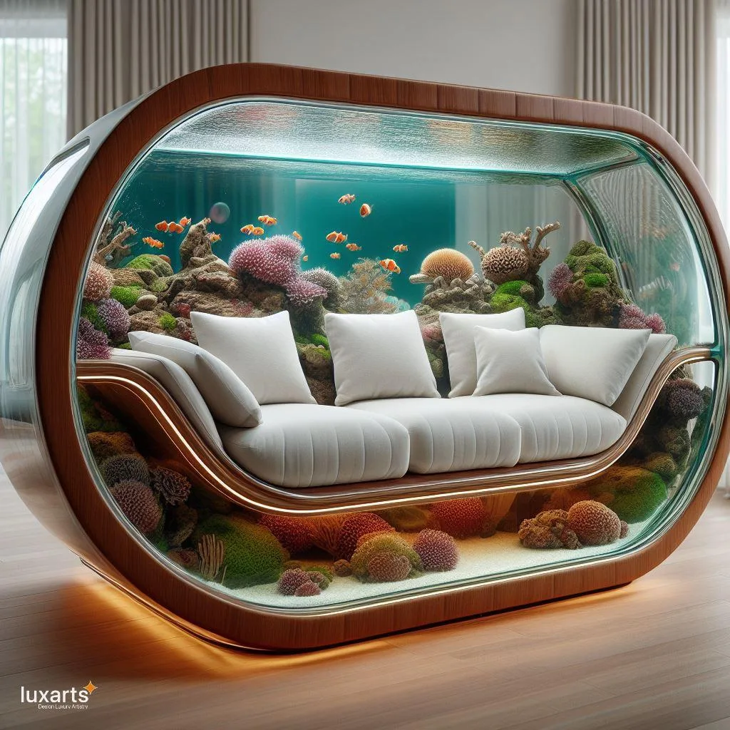 Underwater Comfort: Aquarium Sofa for Tranquil Living Spaces luxarts aquarium sofa 10 jpg