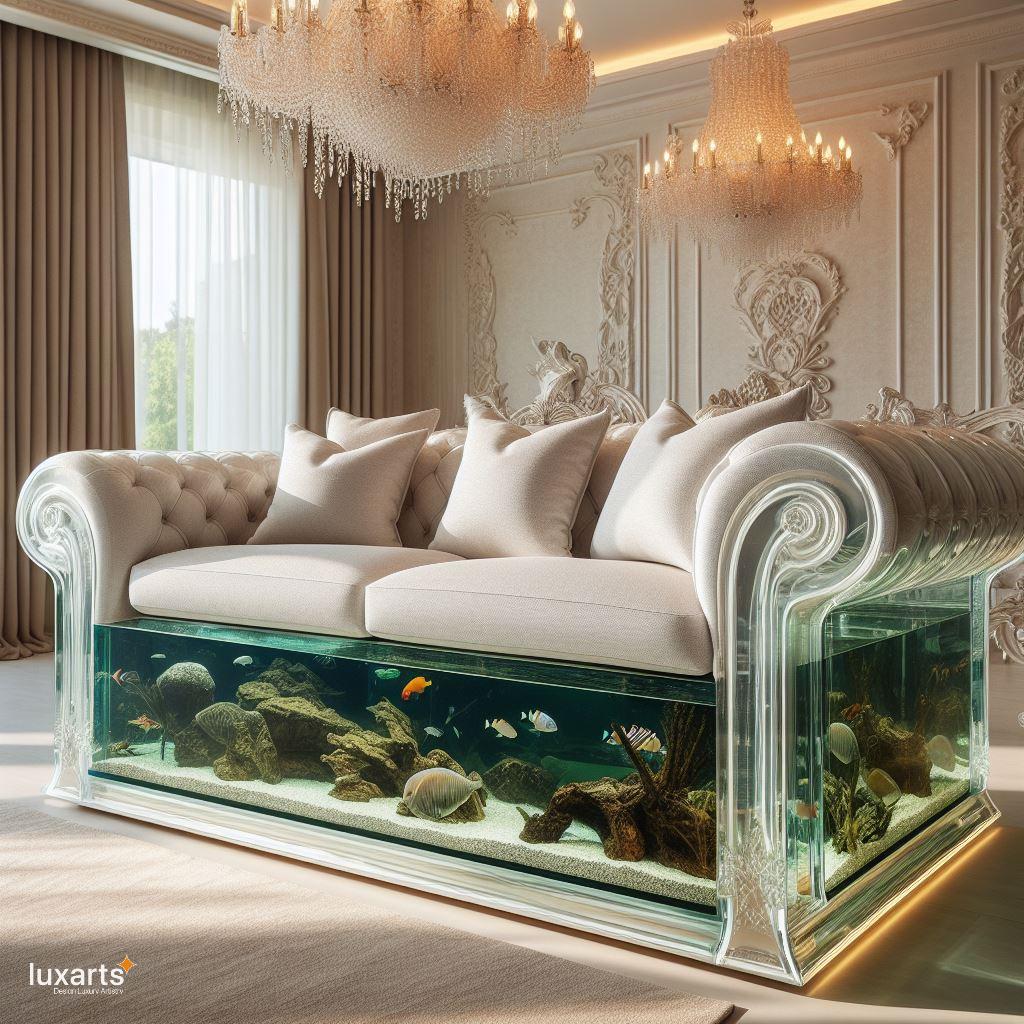 Underwater Comfort: Aquarium Sofa for Tranquil Living Spaces luxarts aquarium sofa 8