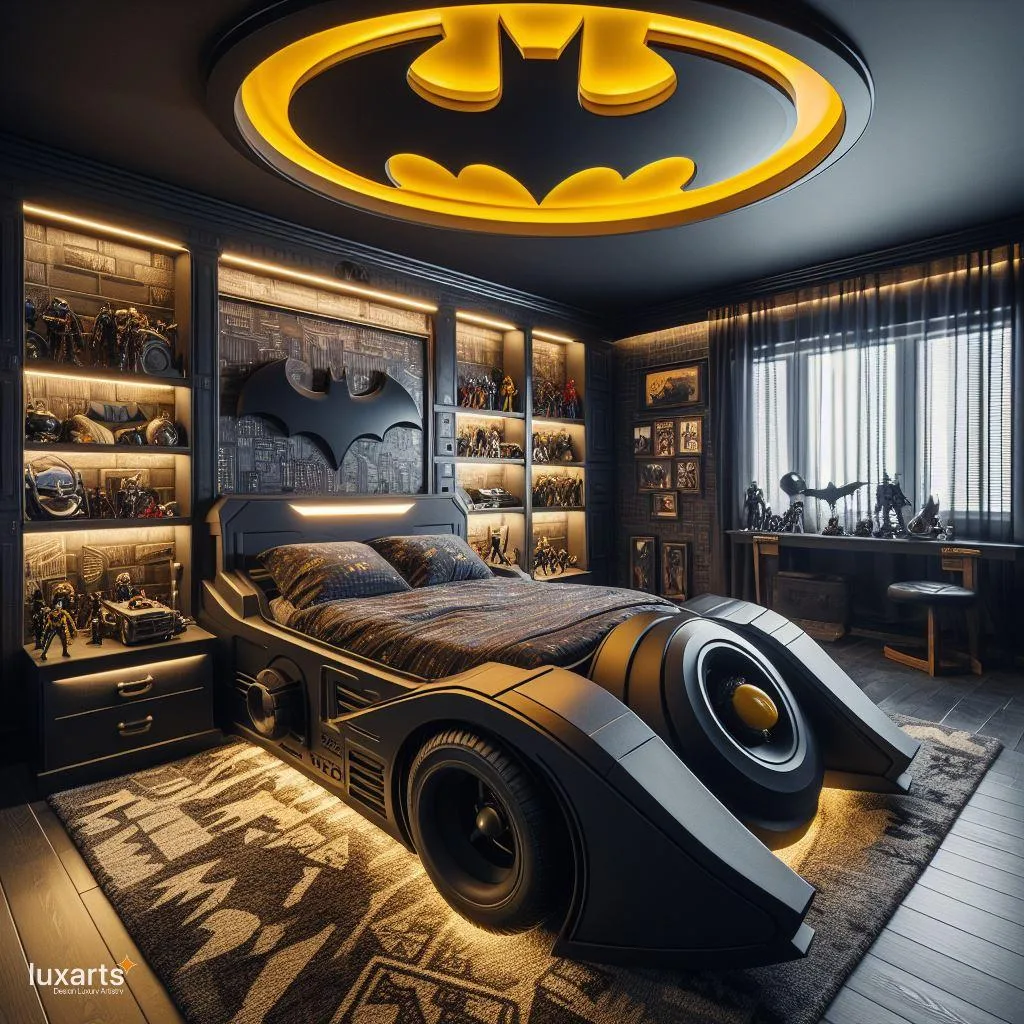 Race into Dreamland: Unveiling the Batmobile-Inspired Bed for Young Superheroes luxarts batmobile inspired bed 1 jpg