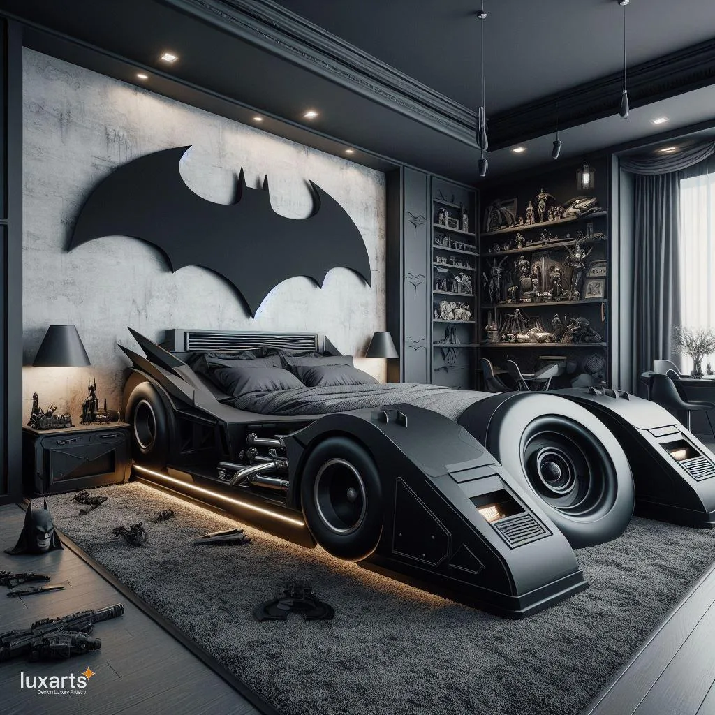 Race into Dreamland: Unveiling the Batmobile-Inspired Bed for Young Superheroes luxarts batmobile inspired bed 10 jpg
