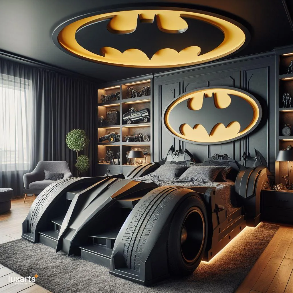 Race into Dreamland: Unveiling the Batmobile-Inspired Bed for Young Superheroes luxarts batmobile inspired bed 13 jpg