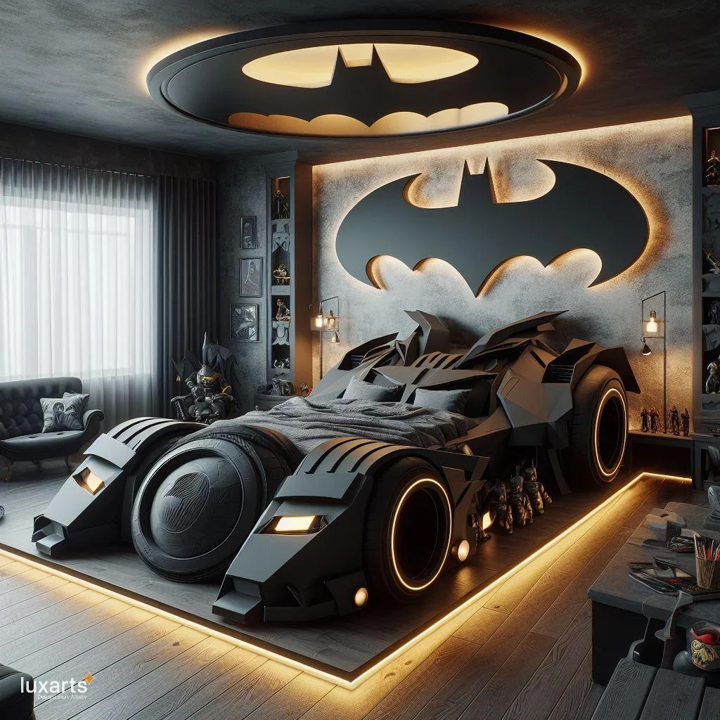 Race into Dreamland: Unveiling the Batmobile-Inspired Bed for Young Superheroes luxarts batmobile inspired bed 7 jpg
