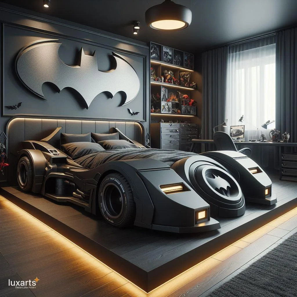 Race into Dreamland: Unveiling the Batmobile-Inspired Bed for Young Superheroes luxarts batmobile inspired bed 8 jpg