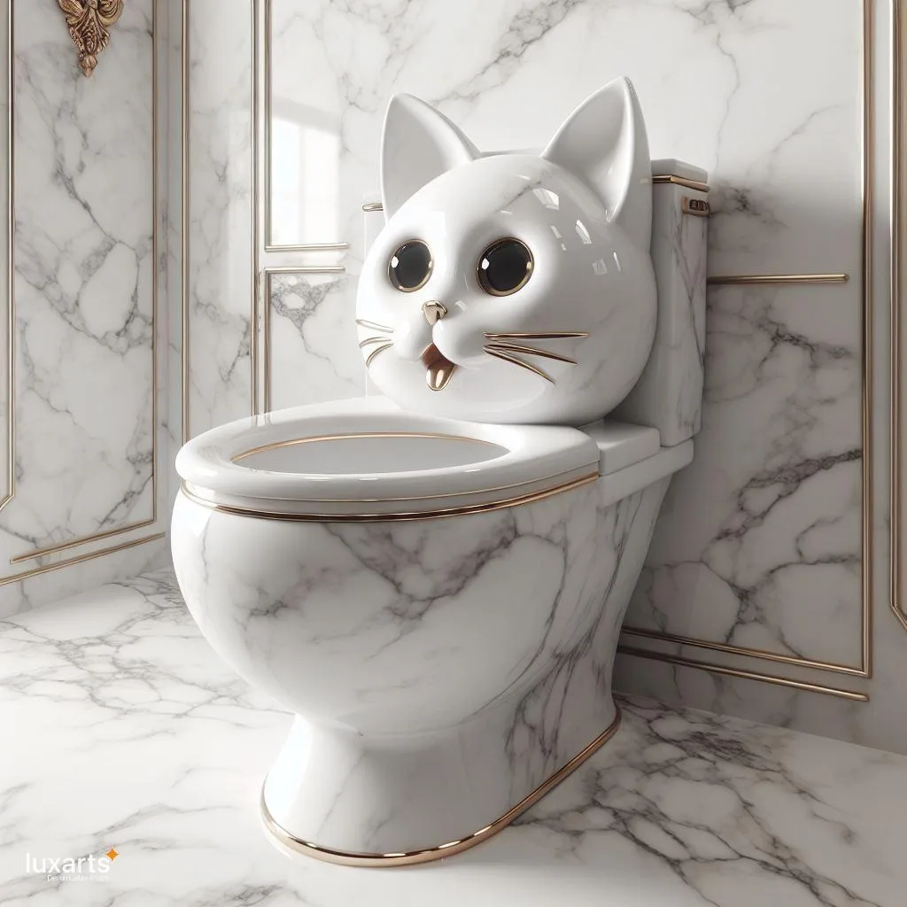 Feline Fun: Cat-Shaped Toilets for Whimsical Bathroom Decor luxarts cat shaped toilet 5 jpg