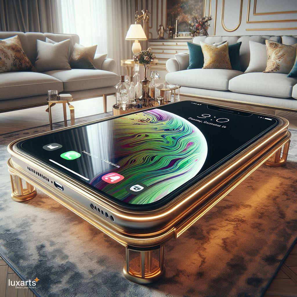 Tech-Infused Elegance: Cellphone-Inspired Epoxy Coffee Tables for Contemporary Living