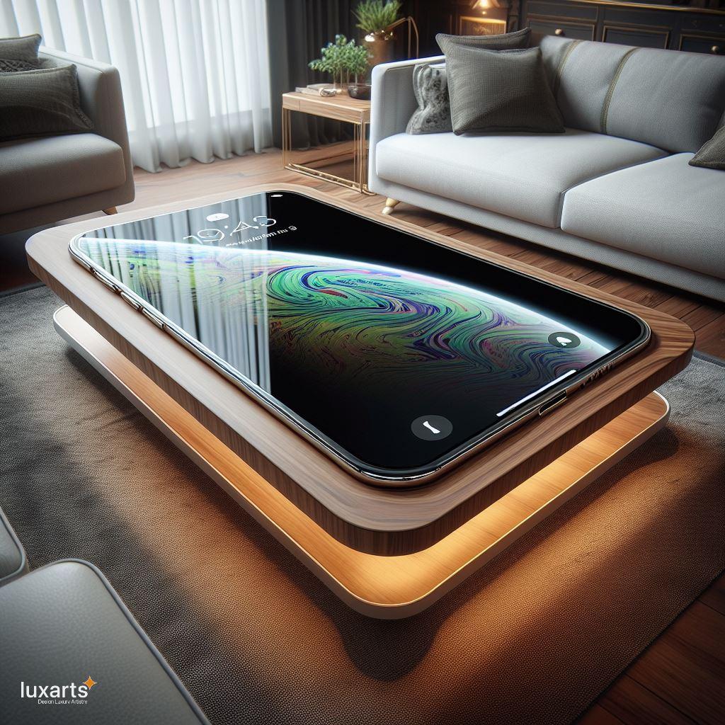 Tech-Infused Elegance: Cellphone-Inspired Epoxy Coffee Tables for Contemporary Living luxarts cellphone inspired epoxy coffee tables 4